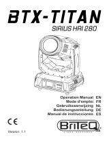 Briteq BTX-TITAN SIRIUS HRI 280 Bedienungsanleitung