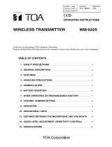 TOA WM-5325 Benutzerhandbuch
