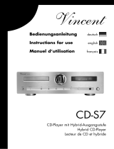 VINCENT CD-S7 Bedienungsanleitung
