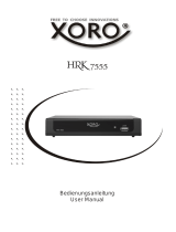 Xoro HRK 7555 Benutzerhandbuch