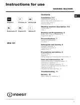 Indesit WIA 101 (EU) Bedienungsanleitung