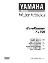 Yamaha XL700 WaveRunner 2001 Supplementary Service Manual