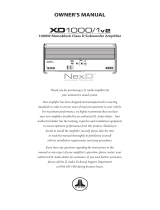 JL Audio XD1000 Bedienungsanleitung