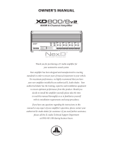 JL Audio XD800 Bedienungsanleitung