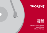 Thorens TD 209 Benutzerhandbuch