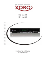 Xoro HRS 8750 CI+ / HRS 8746 CI+ Benutzerhandbuch