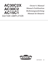 Vox AC15C1 Custom Guitar Combo Amplifier Bedienungsanleitung