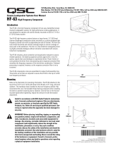 QSC HF-63 (D) Benutzerhandbuch