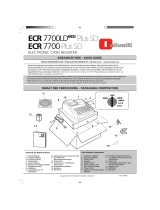 Olivetti ECR 7700LD eco Plus SD Quick Manual