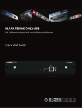 Klark Teknik DN32-USB Schnellstartanleitung