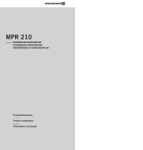 Beyerdynamic MPR 210 B Benutzerhandbuch