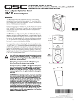 QSC SR-110 (D) Benutzerhandbuch