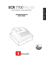Olivetti ECR7700 Plus SD Benutzerhandbuch