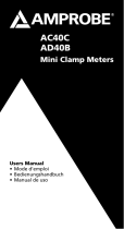 Amprobe AD40B & AC40C Mini Clamp Meters Benutzerhandbuch