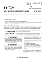 TOA WM-5220 Benutzerhandbuch