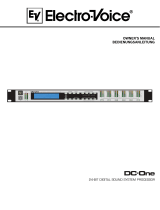 Electro-Voice DC-One Bedienungsanleitung