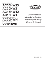 Vox AC15 HW1X Hand Wired Combo Guitar Amplifier Bedienungsanleitung