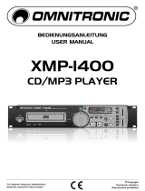Omnitronic XMP-1400 CD/MP3 player Benutzerhandbuch