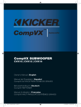 Kicker CompVX CVX12 Bedienungsanleitung
