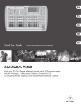 Behringer X32 DIGITAL MIXER Benutzerhandbuch