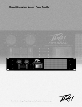 Peavey CS 3000H Professional Stereo Power Amplifier Bedienungsanleitung