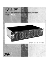 Peavey Q215F Dual 15-Band Graphic Equalizer Benutzerhandbuch