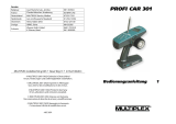 MULTIPLEX Profi Car 301 Bedienungsanleitung