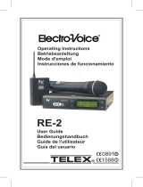 Electro-Voice ELECTRO-VOICE RE-2 Operating Instructions Manual