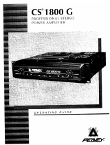Peavey CS 1800G Professional Stereo Power Amplifier Benutzerhandbuch
