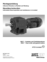 WEG MAS Getriebemotoren - Montageanleitung / Geared Motors - Mounting Benutzerhandbuch