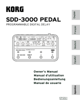 Korg SDD-3000 PEDAL Bedienungsanleitung