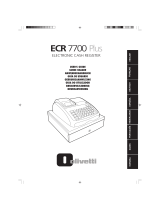 Olivetti ECR 7700 Plus Bedienungsanleitung