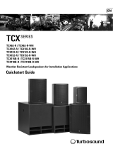 Turbosound TCX118B-R-WH Schnellstartanleitung
