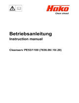 Hako Cleanserv PE53/1100 Benutzerhandbuch