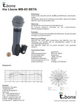 the t.bone MB 85 Beta Mikrofonset Bedienungsanleitung