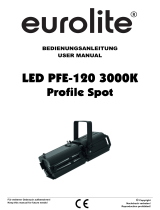 EuroLite LED PFE-120 3000K Benutzerhandbuch