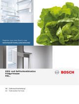 Bosch Free-standing larder fridge Benutzerhandbuch