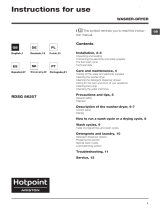 HOTPOINT/ARISTON RDSG 86207 S EU Benutzerhandbuch