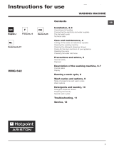 Indesit WMG 642 SK Benutzerhandbuch