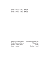 Aeg-Electrolux DD8765M/CH Benutzerhandbuch