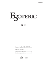 Esoteric Esoteric X-01 Limited Benutzerhandbuch