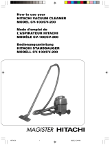 Hitachi Vacuum Cleaner CV-100 Benutzerhandbuch
