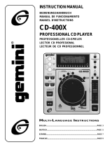 Gemini CD Player CD-400X Benutzerhandbuch
