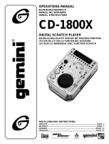 Gemini CD Player CD-1800X Benutzerhandbuch