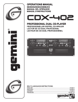 Gemini CD Player CDX-402 Benutzerhandbuch