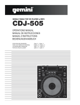 Gemini CDJ-505 Benutzerhandbuch