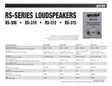 Gemini RS-SERIES LOUDSPEAKERS RS-308 Benutzerhandbuch