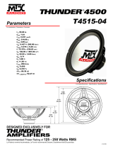 MTX Audio Speaker T4515-04 Benutzerhandbuch