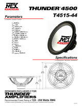 MTX Audio Stereo Amplifier T4515-44 Benutzerhandbuch
