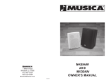 Musica Car Speaker m430aw Benutzerhandbuch